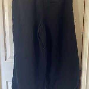 Madewell Black High-Rise Wide Leg Pants